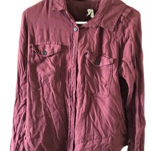 Women’s burgundy flannel